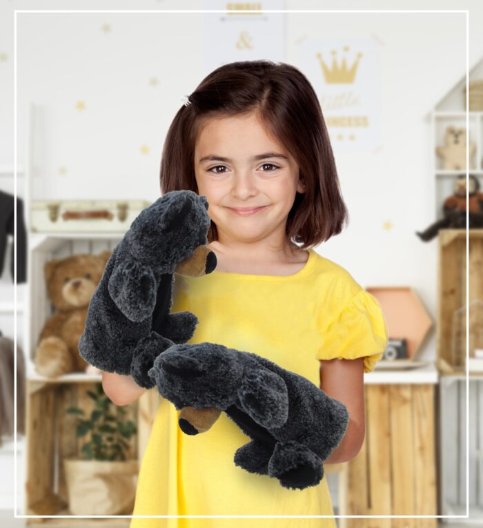 Black Bear - Super Soft Plush Hand Puppet - Image 6