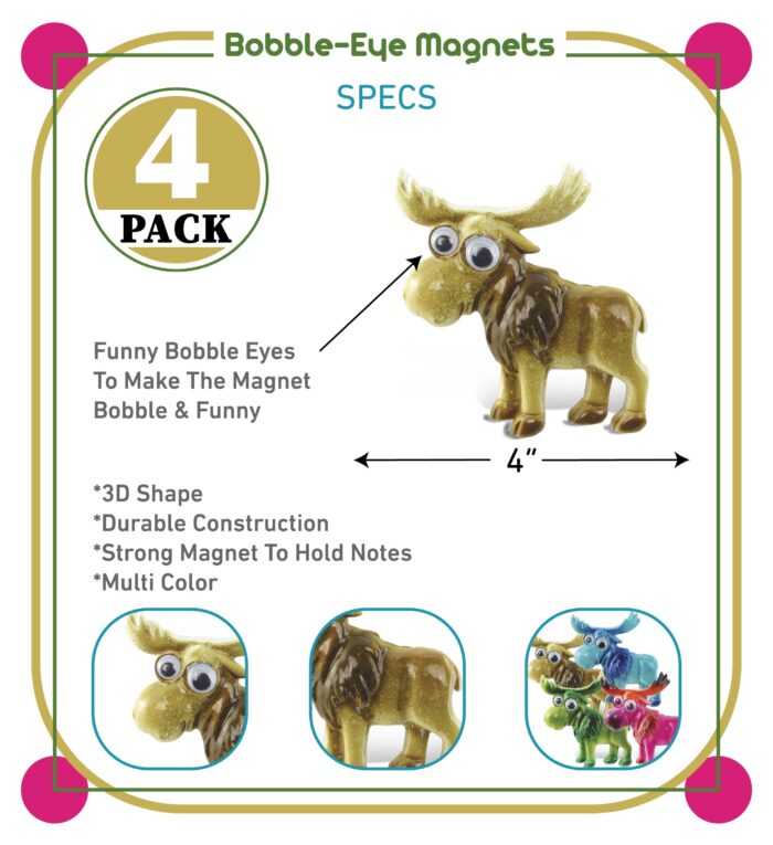 Moose - Bobble-Eye Magnet - Image 2