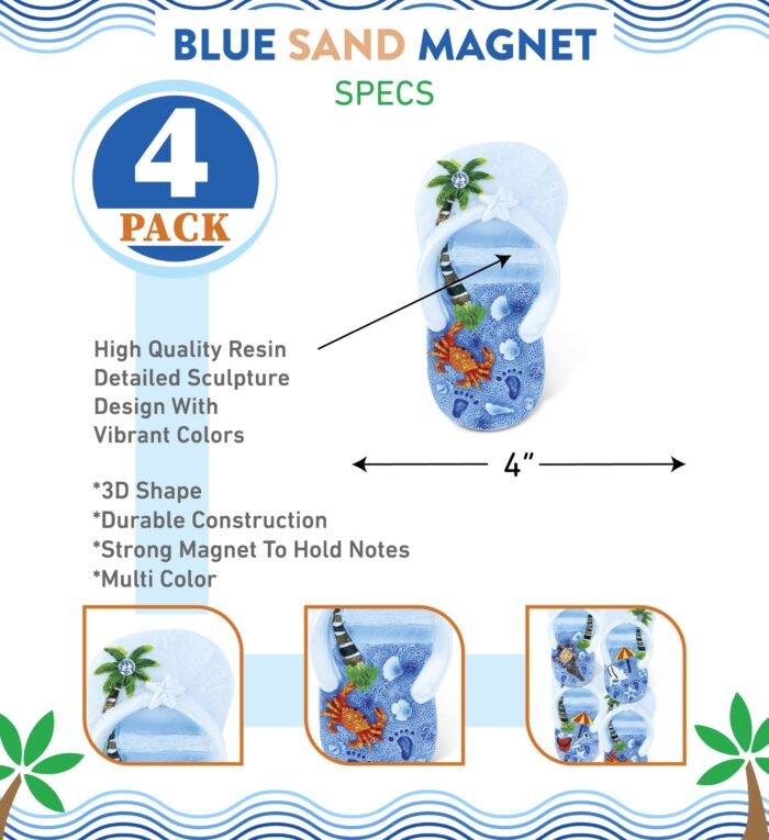 Flip Flop - Blue Sand Magnets - Image 2