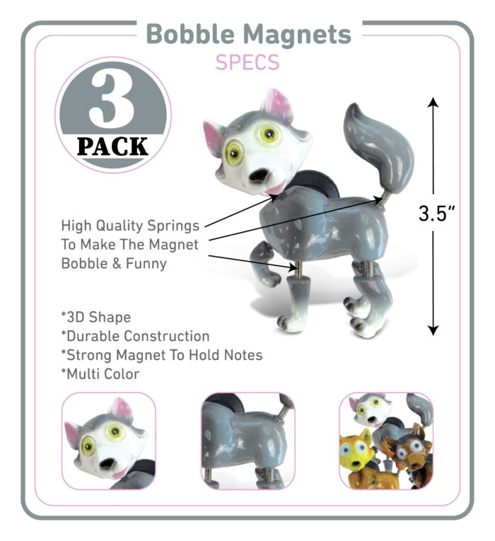 Wolf - Bobble Magnet - Image 2