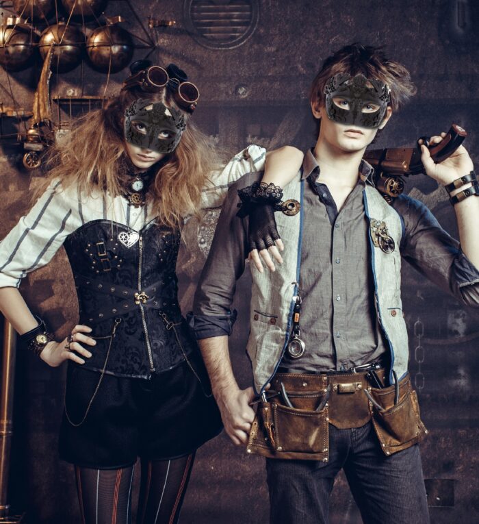 Venetian Royal Masquerade Ball Mask - Black - Steampunk - Image 5