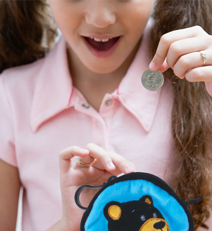 4 Inch Coin Bag - Black Bear - Image 4