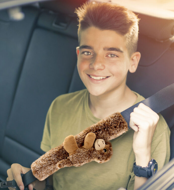 Monkey - Super Soft Plush Safety Belt Cover - Image 4