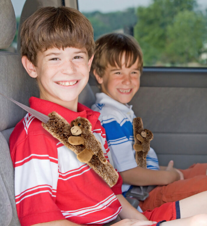 Monkey - Super Soft Plush Safety Belt Cover - Image 6