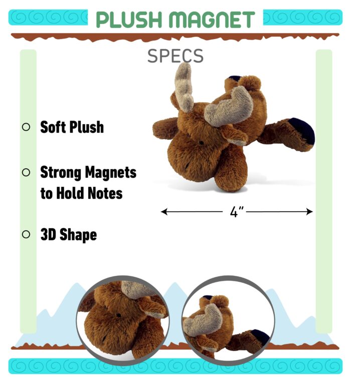 Moose - Plush Magnet - Image 2