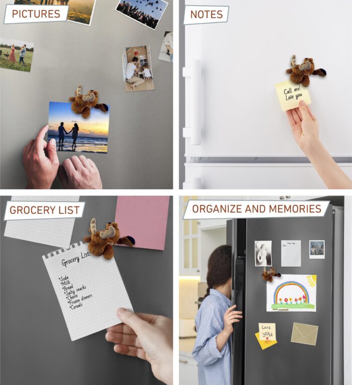 Moose - Plush Magnet - Image 3