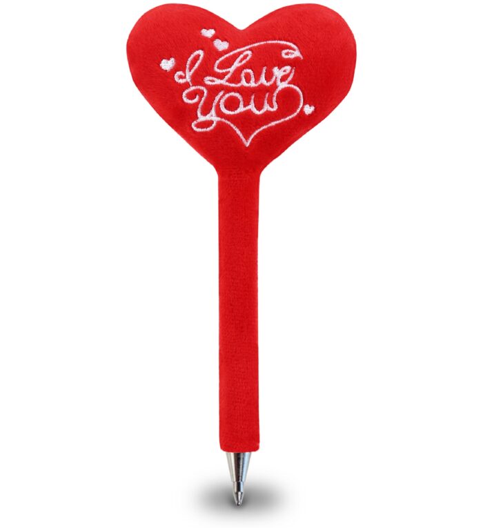 I Love You Red Heart - Plush Pen