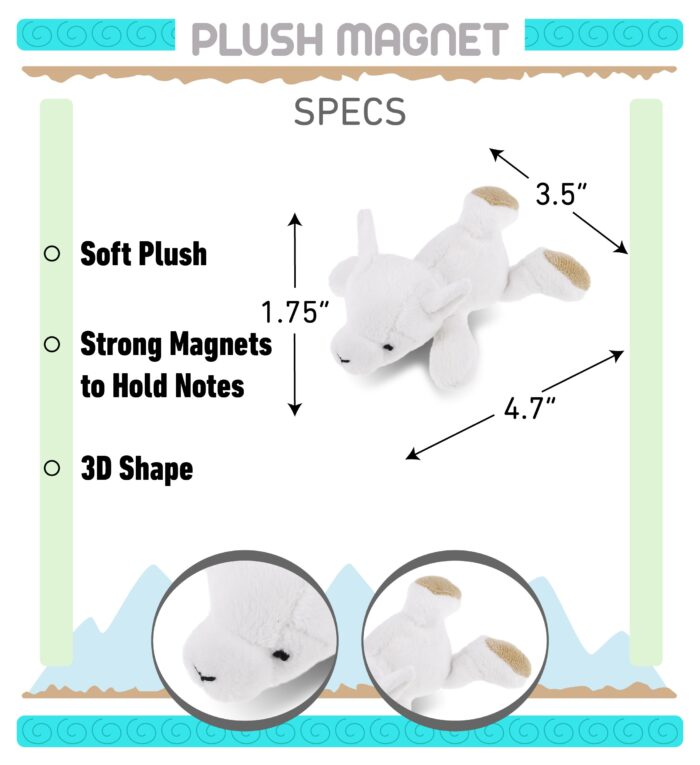 Llama - Plush Magnet - Image 2