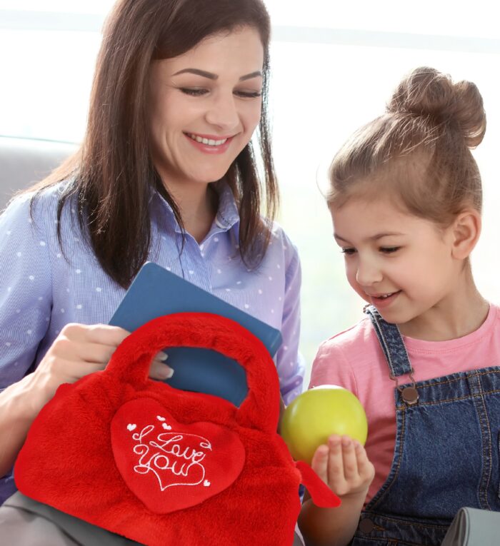 I Love You Red Heart - Plush Handbag - Image 6