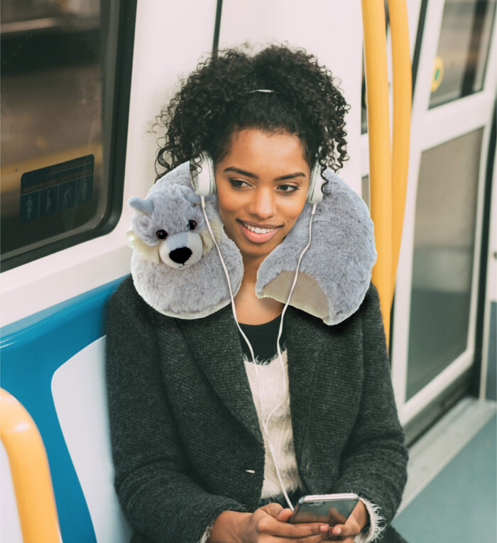 Wolf - Super Soft Plush Neck Pillow - Image 4