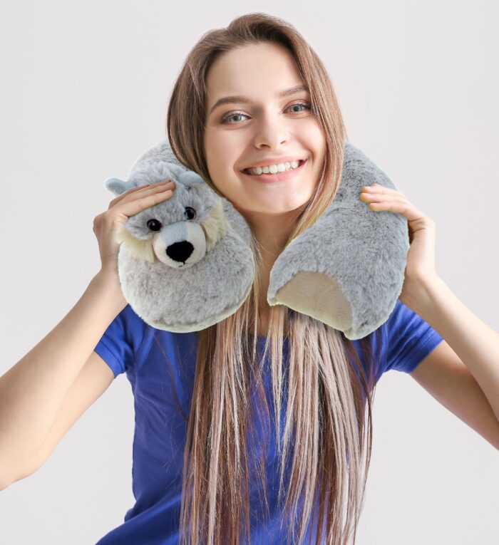 Wolf - Super Soft Plush Neck Pillow - Image 7