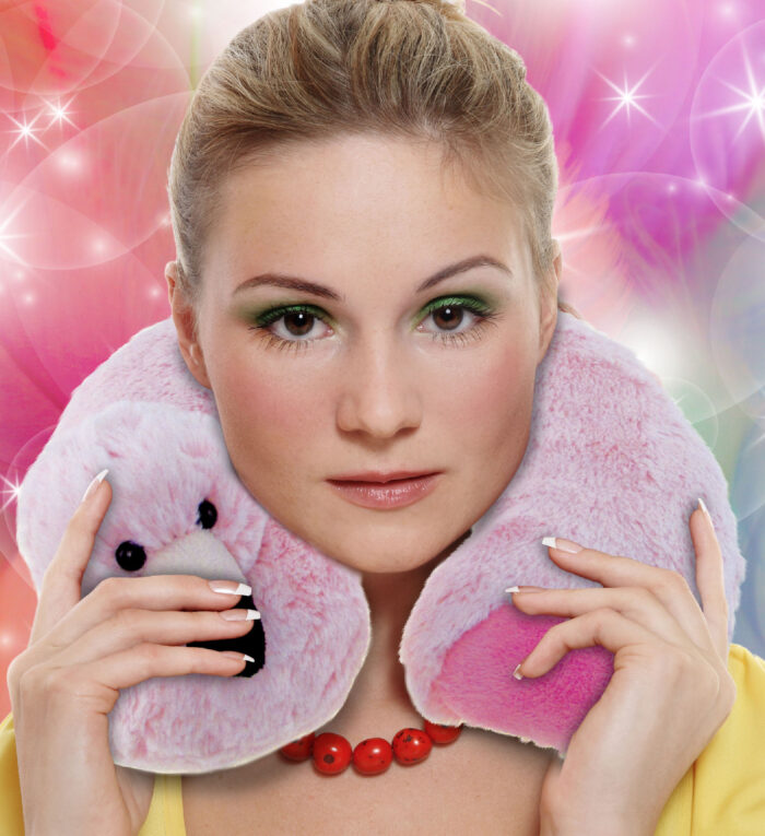 Flamingo - Super Soft Plush Neck Pillow - Image 6