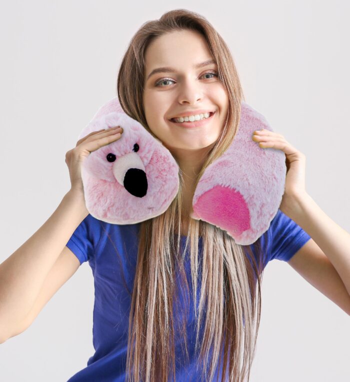 Flamingo - Super Soft Plush Neck Pillow - Image 7