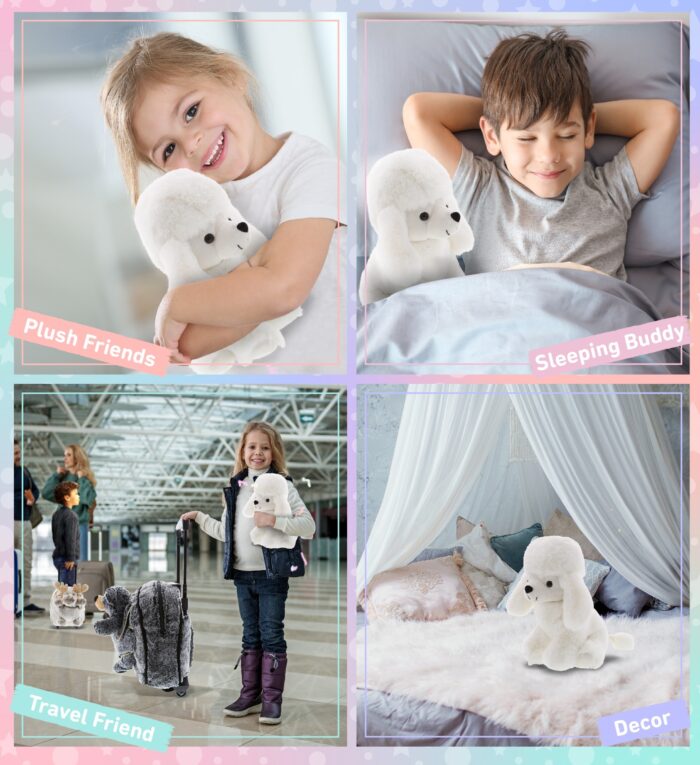 White Poodle Dog - Super Soft Plush - Image 4