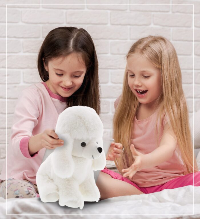 White Poodle Dog - Super Soft Plush - Image 6
