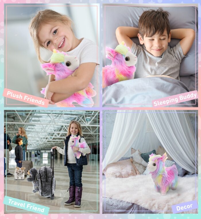 Rainbow Llama - Super Soft Plush - Image 4