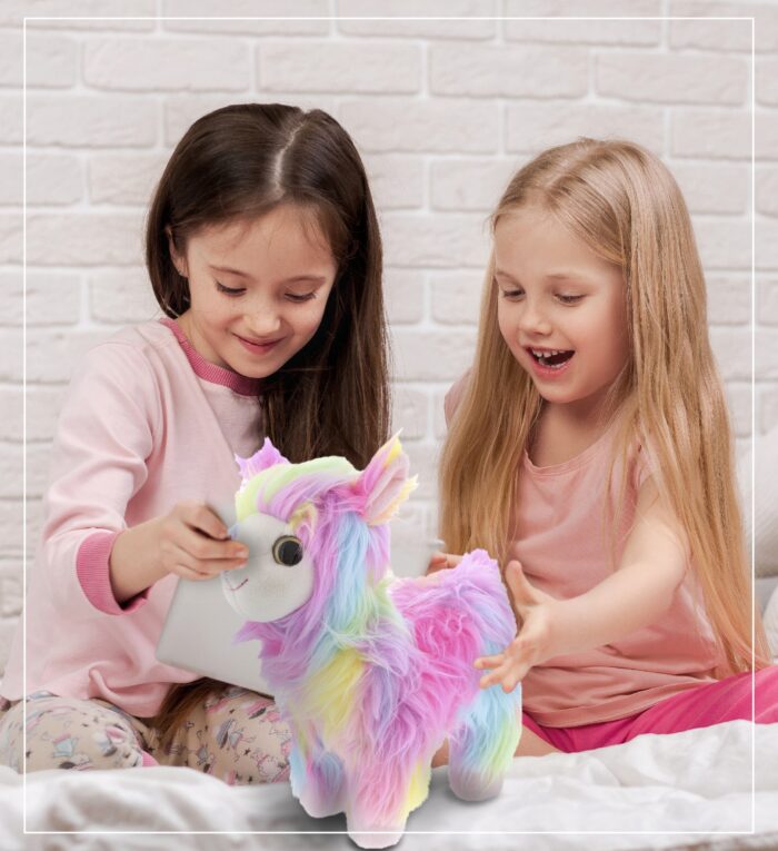 Rainbow Llama - Super Soft Plush - Image 6