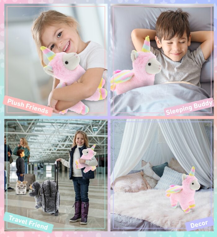 Pink Flying Llamacorn - Super Soft Plush - Image 4