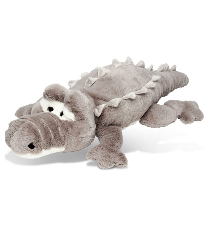 Xl Grey Alligator - Stylish Plush Pillow