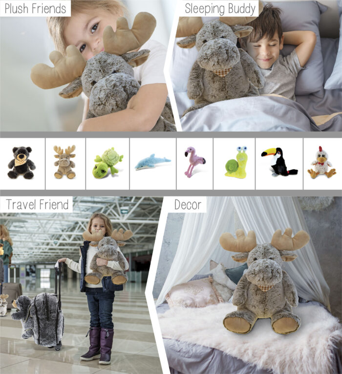 Sitting Moose Xl - Super-Soft Plush - Image 4