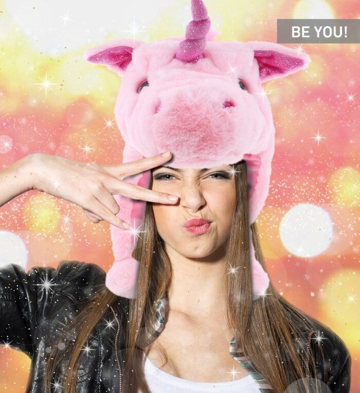 Pink Unicorn - Super Soft Plush Hat - Image 4