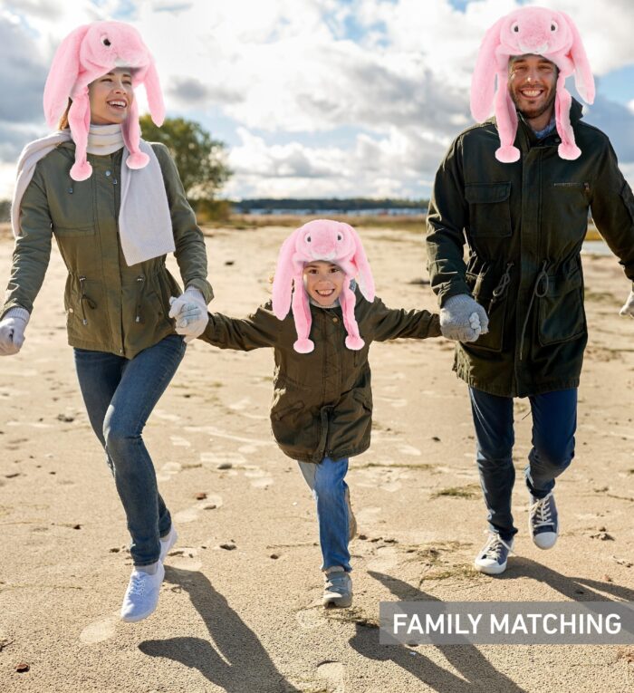 Pink Bunny - Super Soft Plush Hat - Image 5