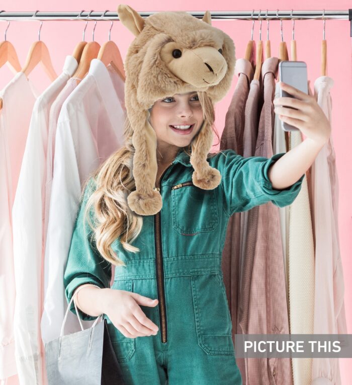 Brown Llama - Super Soft Plush Hat - Image 6
