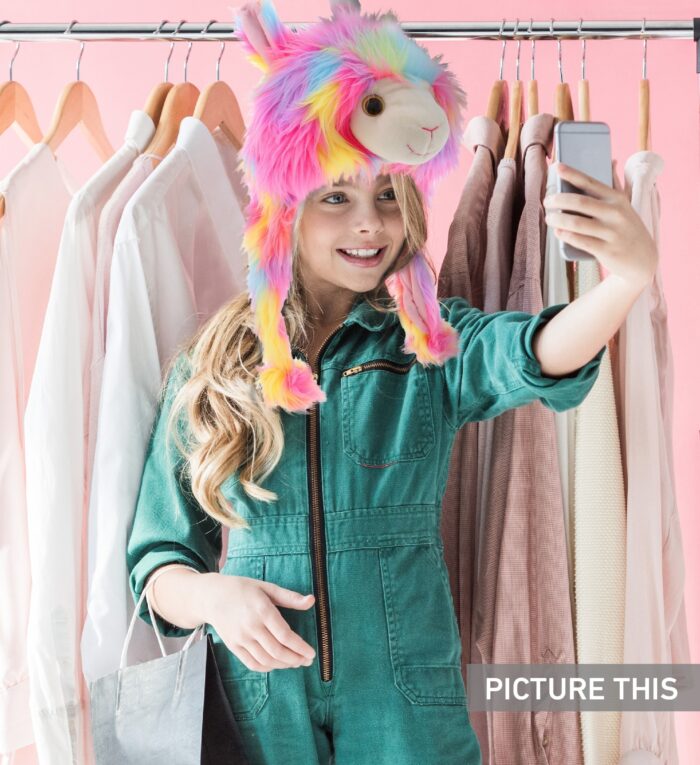 Rainbow Llamacorn - Super Soft Plush Hat - Image 6