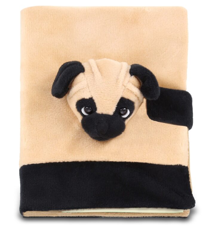 Pug Dog - Plush Notebook