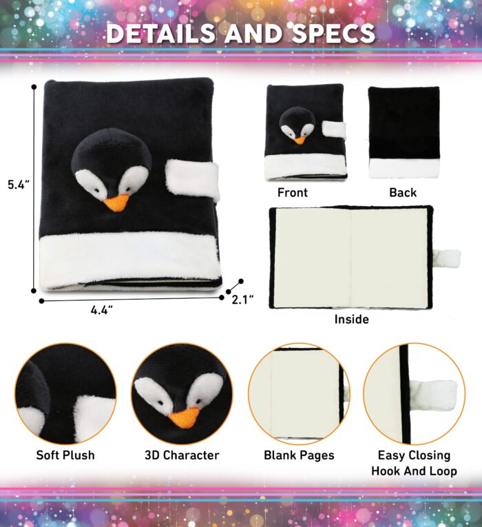 Penguin - Plush Notebook - Image 2