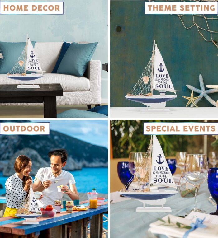 Ocean Blue Sailboat - Nautical Decor - Image 3