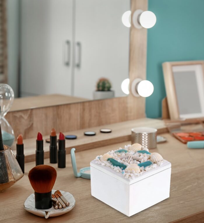 Oceanic Square Jewelry Box - Nautical Decor - Image 7