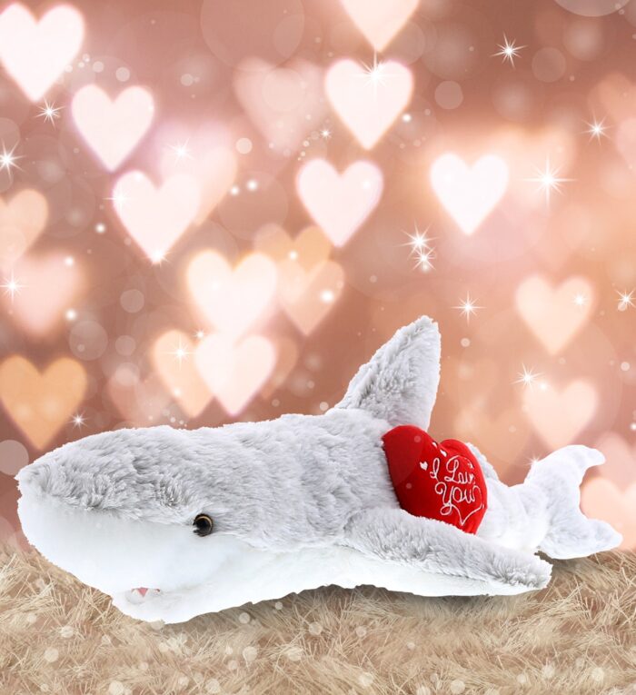 I Love You Valentines - Shark - Super-Soft Plush - Image 4