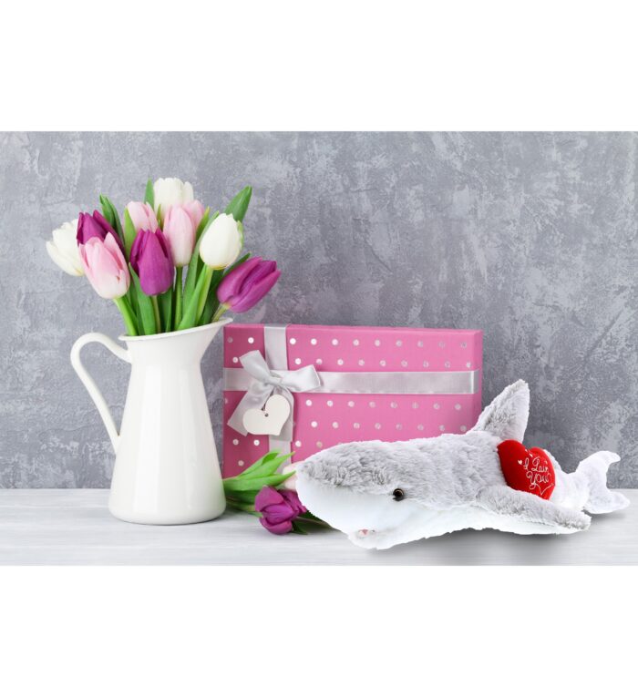 I Love You Valentines - Shark - Super-Soft Plush - Image 5