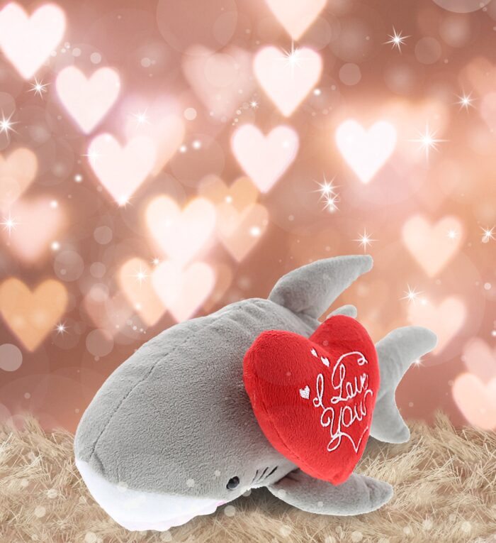 I Love You Valentines - 6 Inch Plush - Shark - Image 4