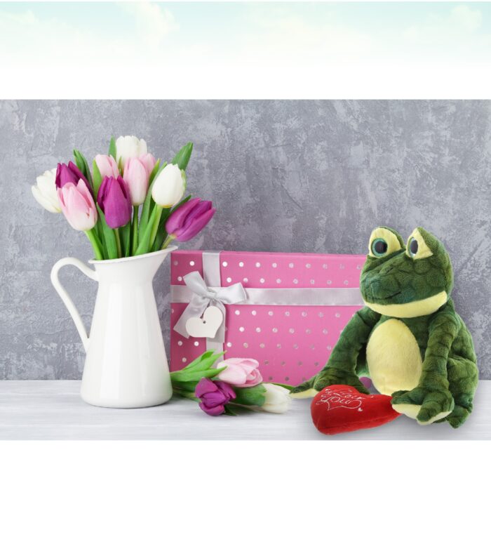 I Love You Valentines - Squat Frog - Super Soft Plush - Image 5