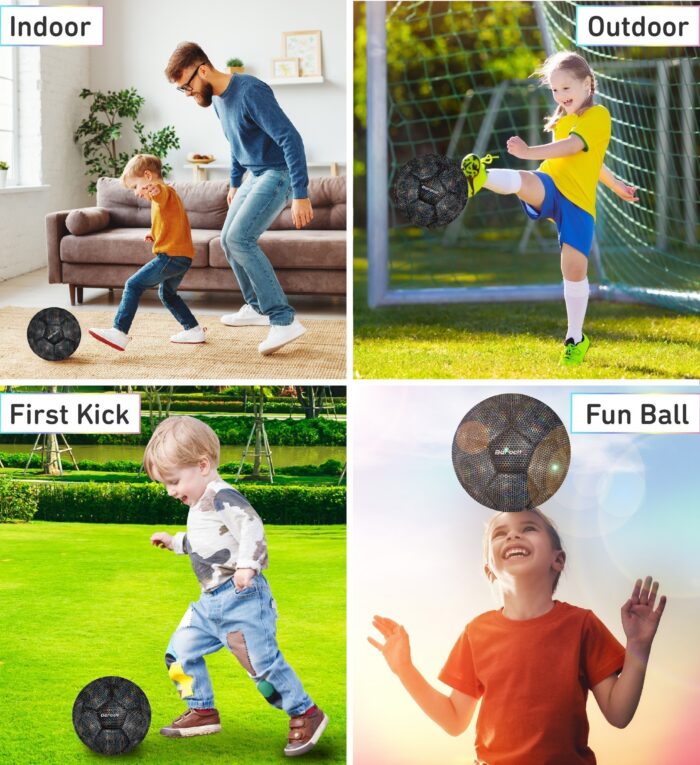 Black Modern Pattern - Size 3 - Soccer Ball - Image 3