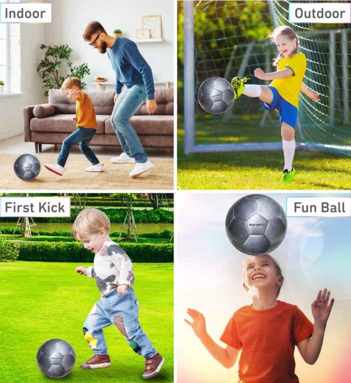 Silver Modern Pattern - Size 3 - Soccer Ball - Image 3