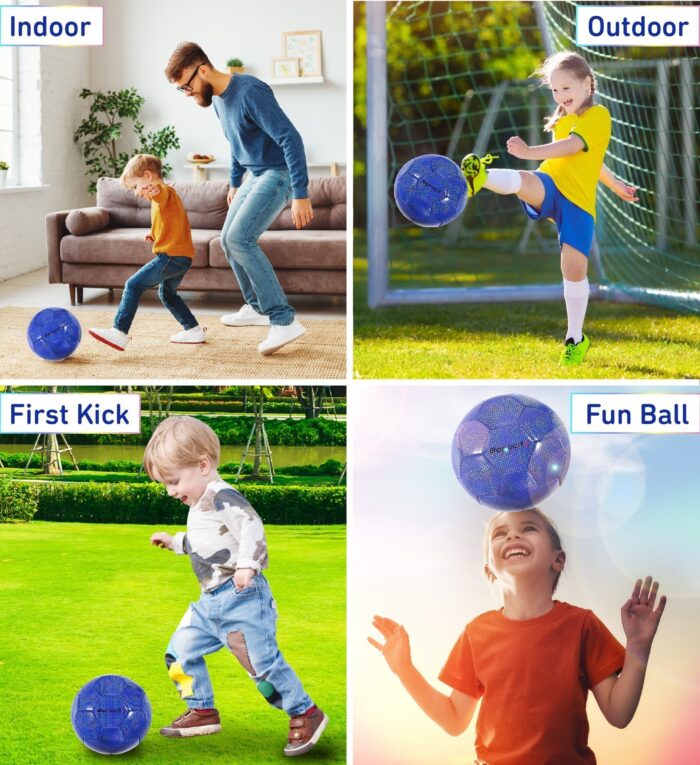 Blue Modern Pattern - Size 3 - Soccer Ball - Image 3