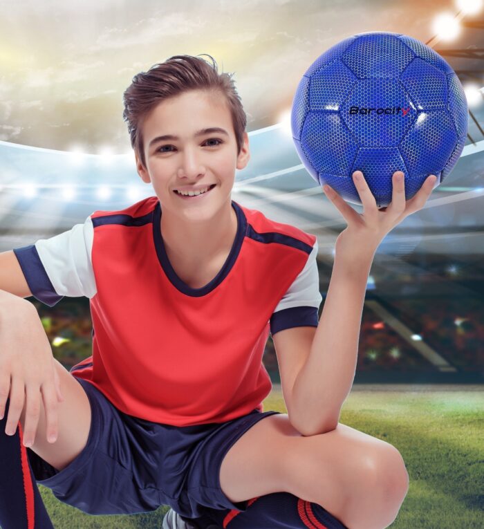 Blue Modern Pattern - Size 4 - Soccer Ball - Image 5