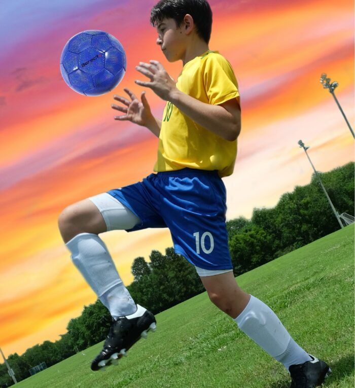 Blue Modern Pattern - Size 4 - Soccer Ball - Image 7