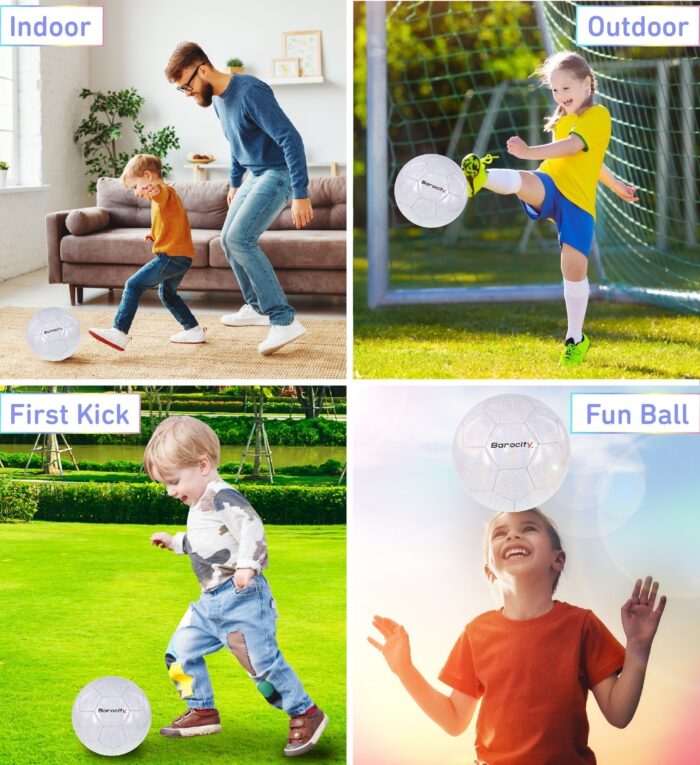 White Modern Pattern - Size 3 - Soccer Ball - Image 3