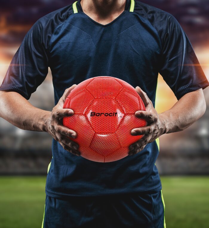Red Modern Pattern - Size 4 - Soccer Ball - Image 4