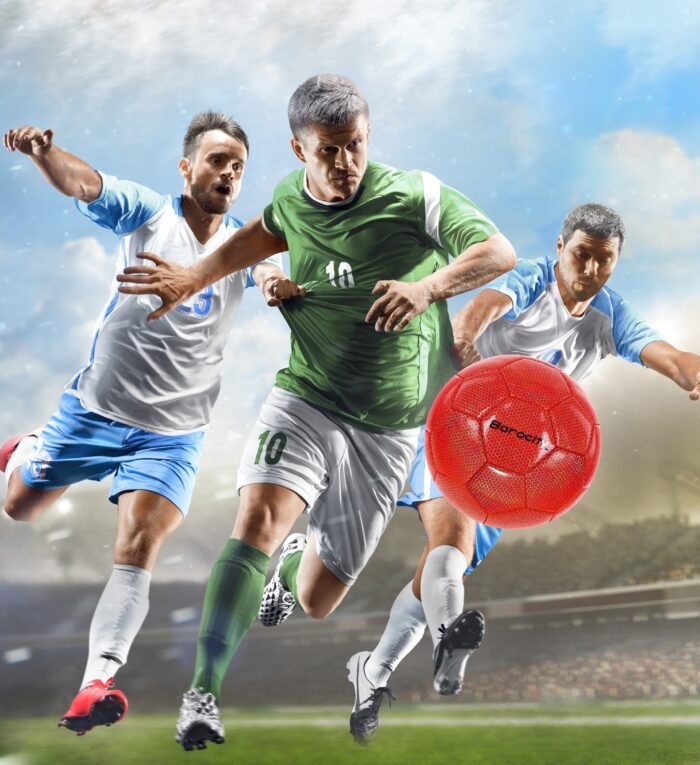 Red Modern Pattern - Size 4 - Soccer Ball - Image 6