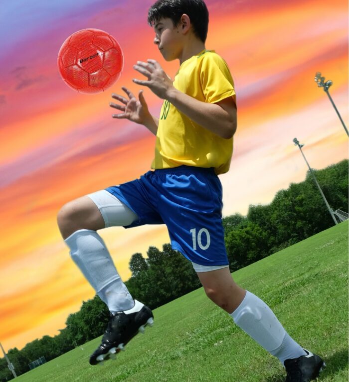 Red Modern Pattern - Size 4 - Soccer Ball - Image 7