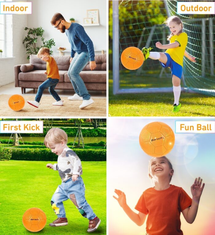 Orange Modern Pattern - Size 3 - Soccer Ball - Image 3
