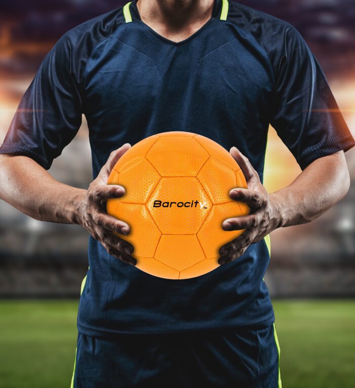 Orange Modern Pattern - Size 5 - Soccer Ball - Image 4