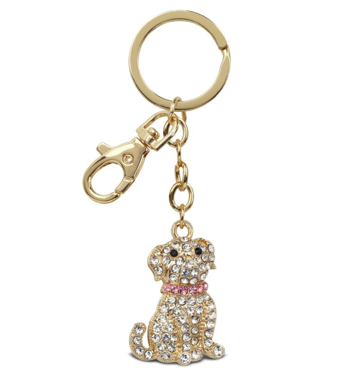Bulldog - Gold Sparkling Charms
