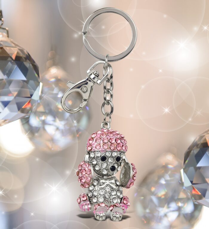Cute Pink Poodle Dog - Sparkling Charms - Image 4