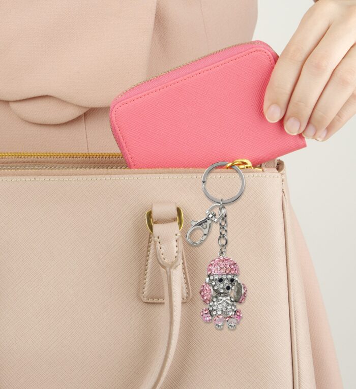 Cute Pink Poodle Dog - Sparkling Charms - Image 6